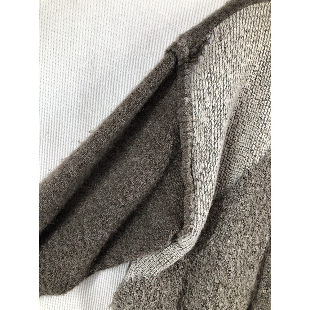 St Michael Vintage Women Cardigan Sweater 16 Gray Brown Wool Full Zip Knit Lined - Picture 6 of 11